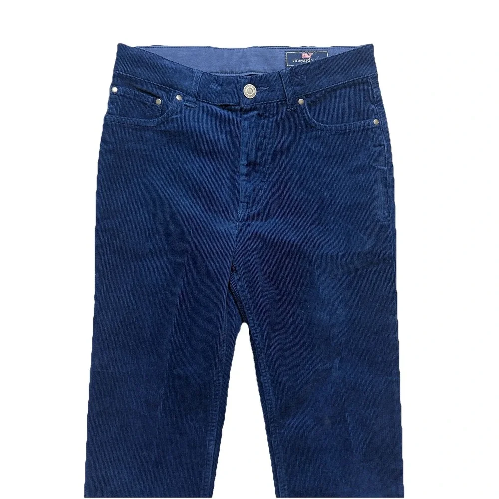 Vineyard Vines Boys Corduroy Pants Navy Blue Stretch Whale Preppy 5 Pocket 12